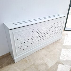 Mască de calorifer ASE pentru ventiloconvector, panou alb perforat, Vila Home Design