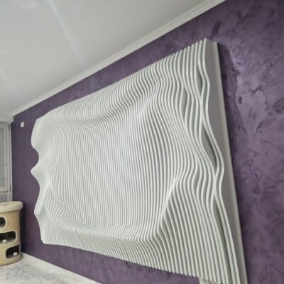 Perete 3D Parametric Riflat - Arta și Tehnologia în Designul Interior 299x180x27cm 1 Vila Home Design