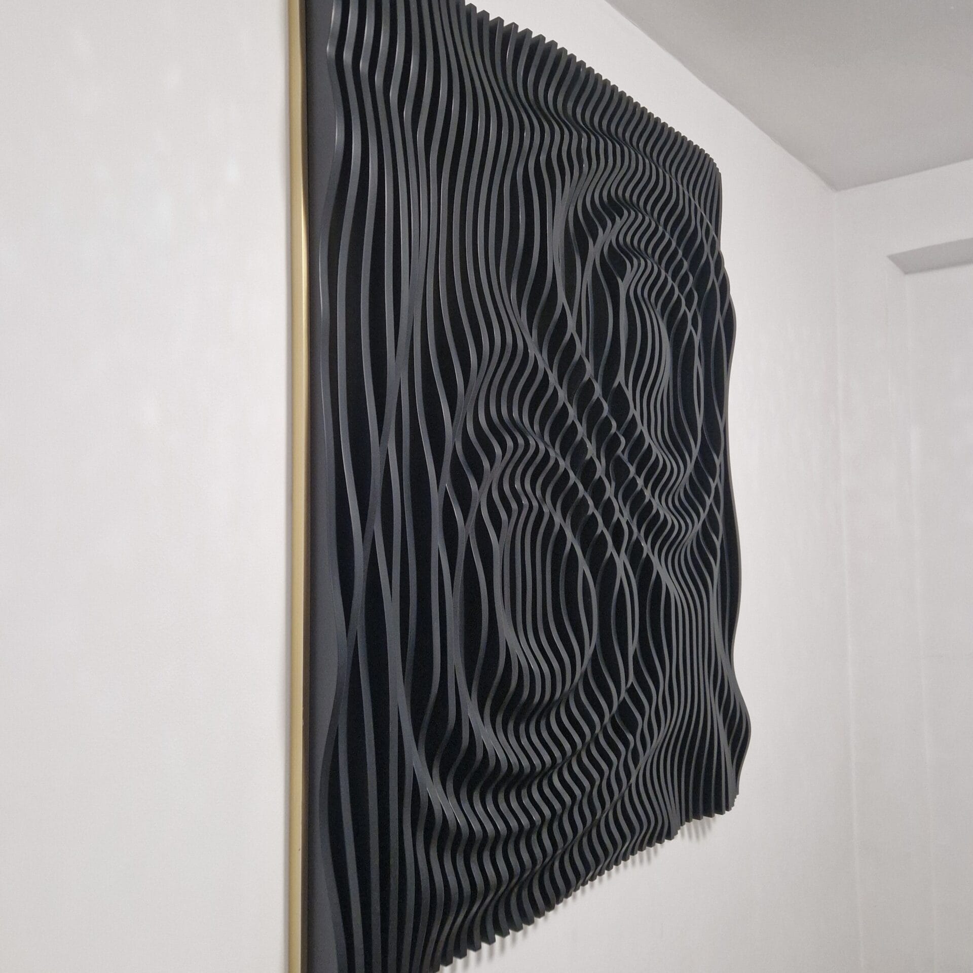 Tablou Decorativ 3D – Design Parametric Ondulat - Vila Home Design