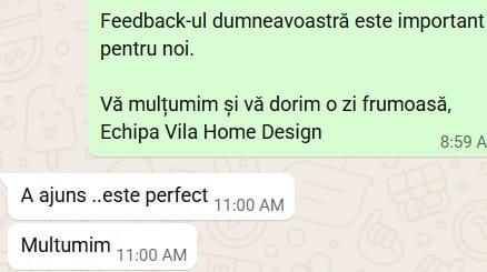 Recenzii Whatsapp Vila Home Design