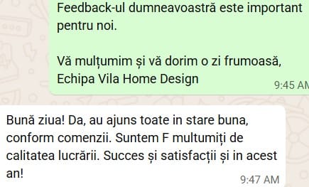 Recenzii Whatsapp Vila Home Design