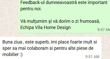 Recenzii Whatsapp Vila Home Design