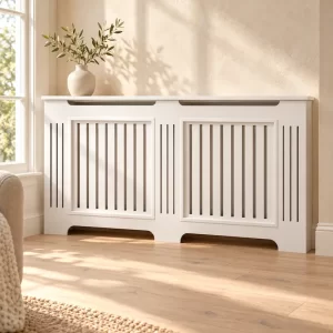 Mască de calorifer Rio cu două panouri cu riflaje verticale, Vila Home Design
